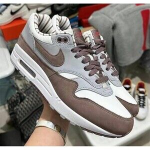 NIKE AIR MAX 1 PREMIUM SHIMA SHIMA - SUMMIT WHITE/PLUM ECLIPSE/WOLFGREY 8.5M NIB